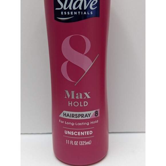 Suave Max Hold Hairspray 8 Unscented Non Aerosol Pump 11 oz x 3 New Discontinued - Picture 2 of 3